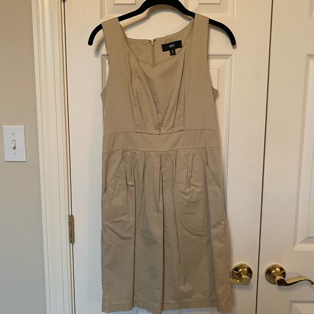 Khaki Sleeveless Dress